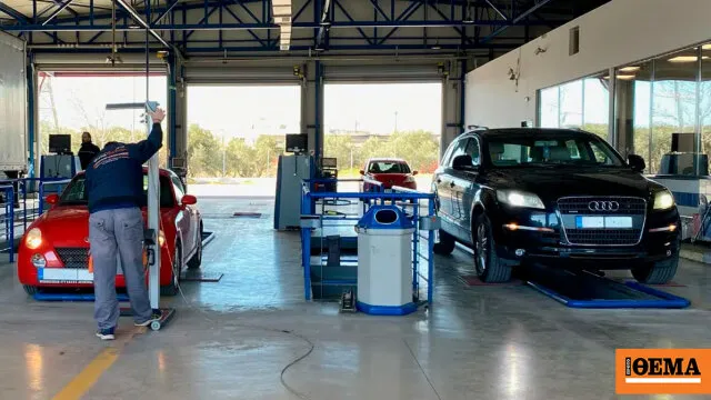 Τεχνικός έλεγχος ΚΤΕΟ αυτοκινήτου σε συνεργείο