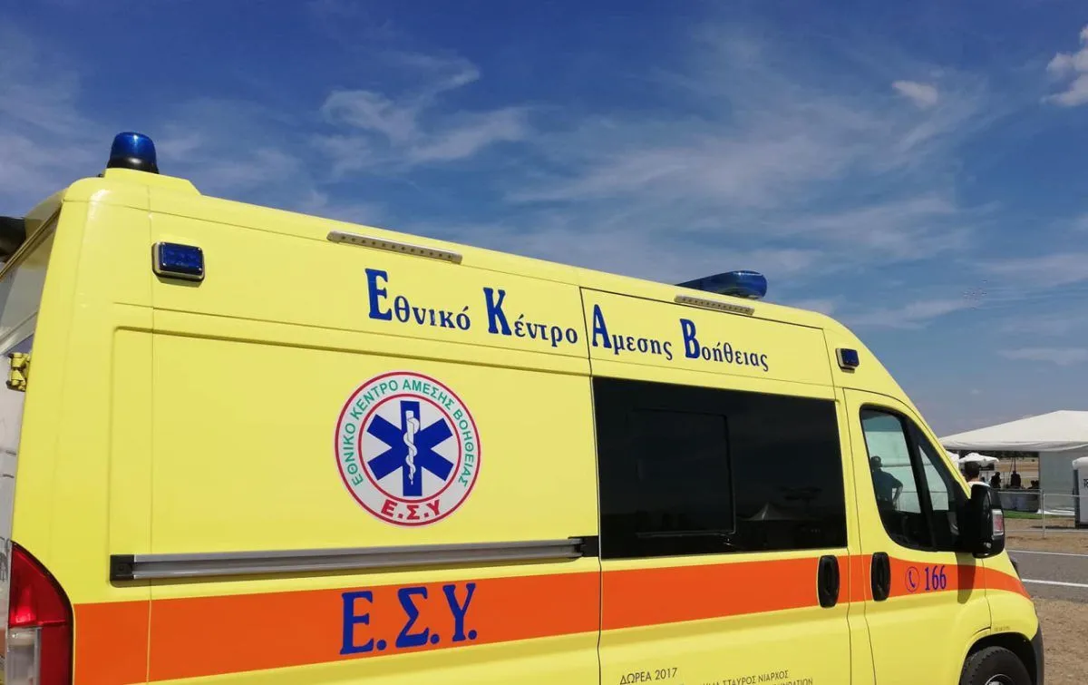 Σημείο τροχαίου δυστυχήματος στον δρόμο Βόλου Διμηνίου