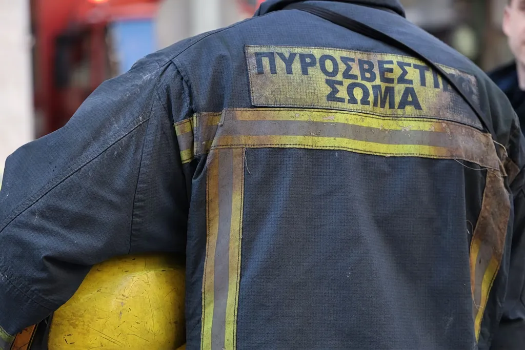 Πυροσβέστες επιχειρούν σε φωτιά στην Πλαταριά Θεσπρωτίας