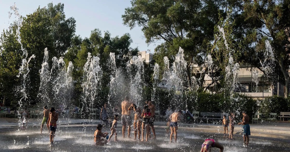 Θερμόμετρο και ήλιος συμβολίζουν το κύμα καύσωνα