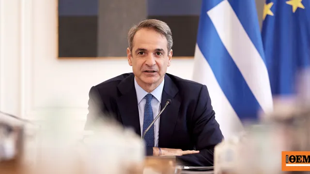 Ο Μητσοτάκης μιλά στο υπουργικό συμβούλιο στο Μέγαρο Μαξίμου