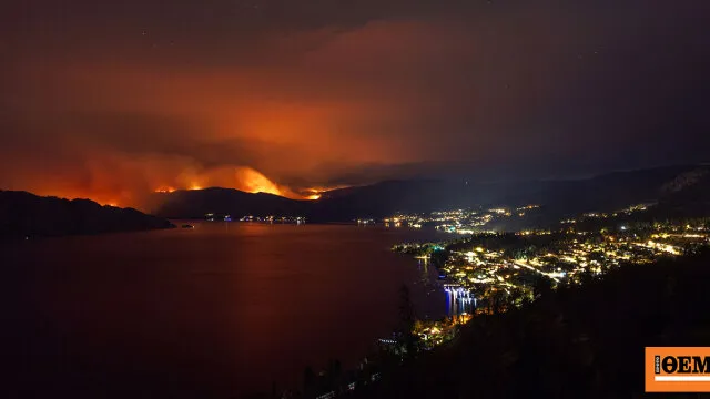 Πυρκαγιά καίει δάση στη Βρετανική Κολομβία του Καναδά