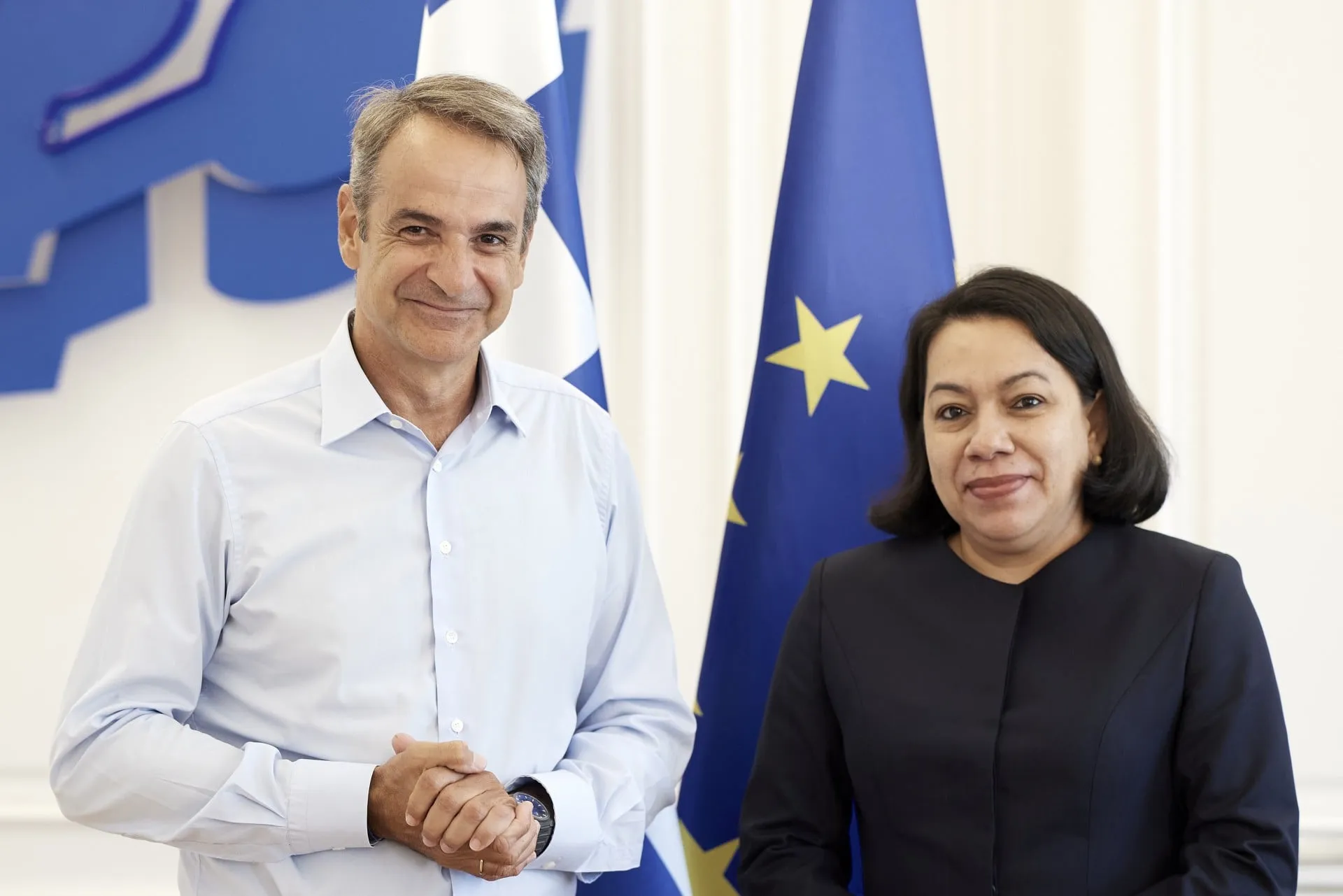 Ο Μητσοτάκης με την υποψήφια Γενική Γραμματέα ΟΗΕ