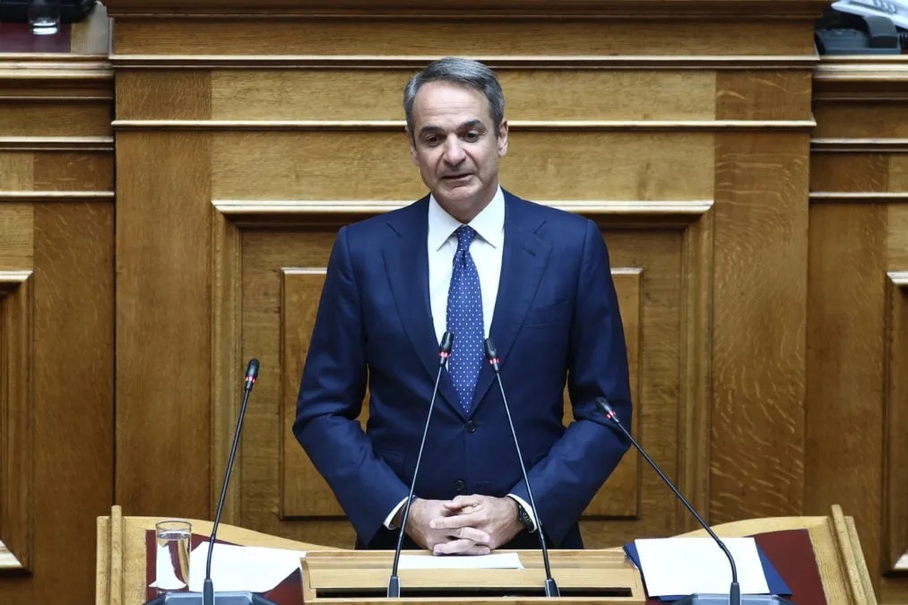 Ο Κυριάκος Μητσοτάκης στο νοσοκομείο Χανίων