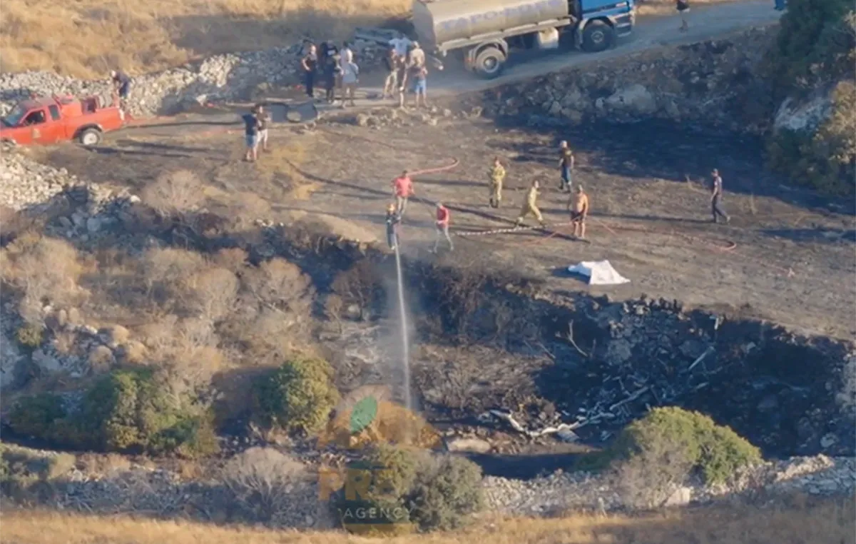 Συντριβή ελικοπτέρου Bell 206 στη Σίφνο