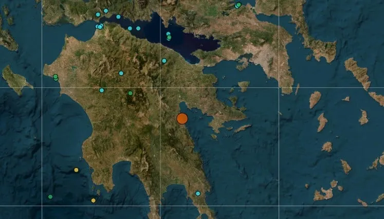 Επίκεντρο σεισμού στο Άστρος Κυνουρίας Αρκαδίας