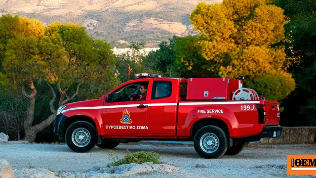 Πυρκαγιά σε δασική έκταση υπό συνθήκες καύσωνα και ανέμων