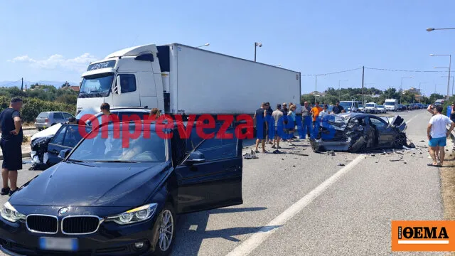 Τροχαίο ατύχημα στη σήραγγα Ακτίου Πρέβεζας