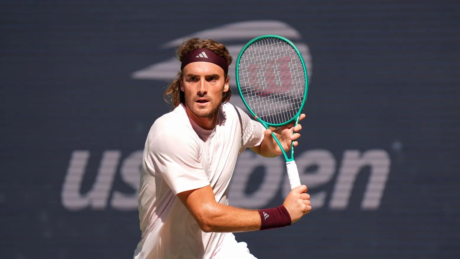 Ο Στέφανος Τσιτσιπάς πανηγυρίζει στο US Open