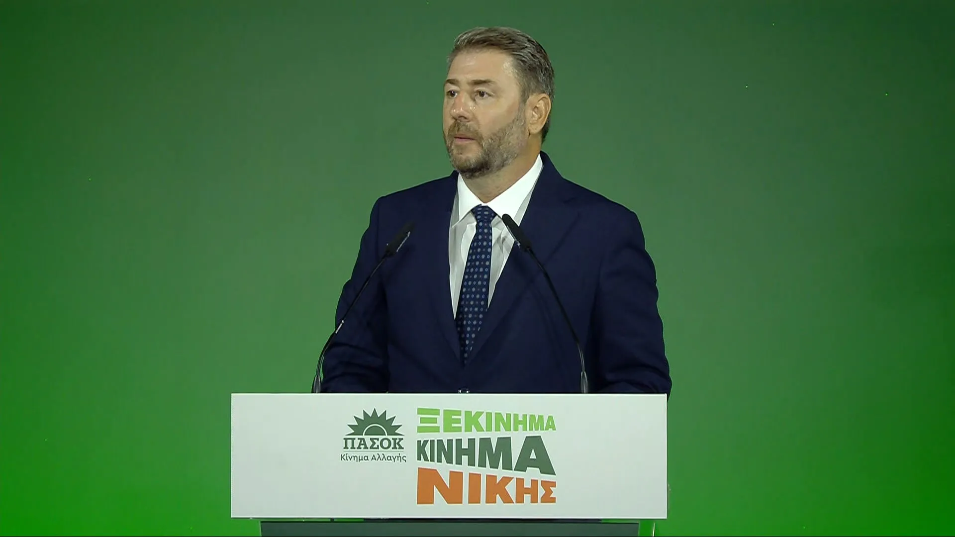Ο Νίκος Ανδρουλάκης μιλά στη ΔΕΘ ενώπιον κοινού