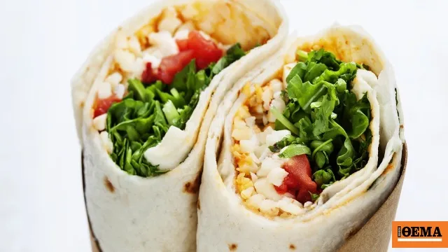 Το Μεσογειακό Wrap με Τυρί Κρέμα και Φρέσκο Βασιλικό