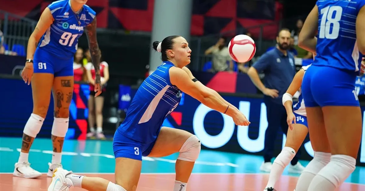 Παίκτριες της Εθνικής Γυναικών Βόλεϊ στο EuroVolley