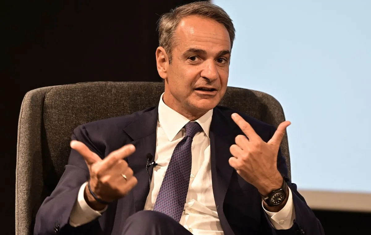 Ο Κυριάκος Μητσοτάκης μιλά στη Γενική Συνέλευση του ΣΕΛΠΕ