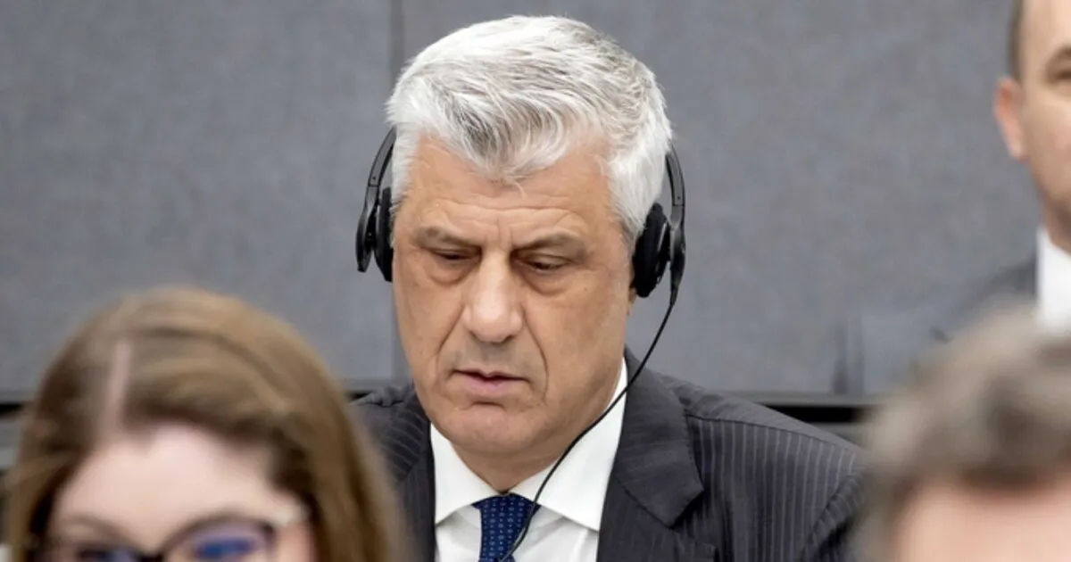 Ο Χασίμ Θάτσι στο δικαστήριο της Χάγης
