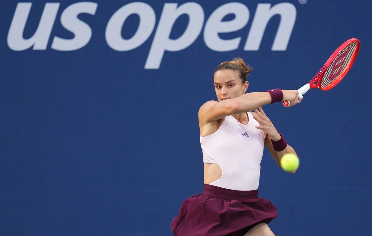 Η Μαρία Σάκκαρη παίζει τένις στο US Open