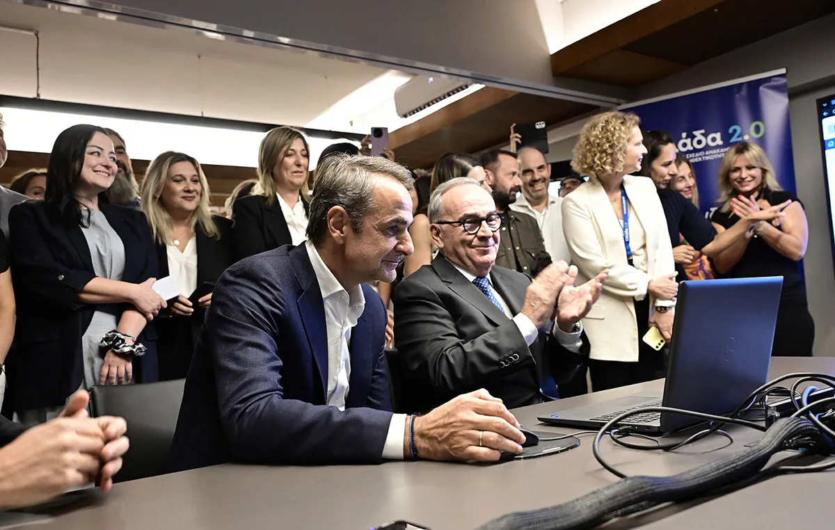 Ο Μητσοτάκης στην Ειδική Υπηρεσία Ταμείου Ανάκαμψης