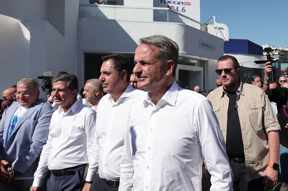 Ο Μητσοτάκης στα εγκαίνια της ΔΕΘ