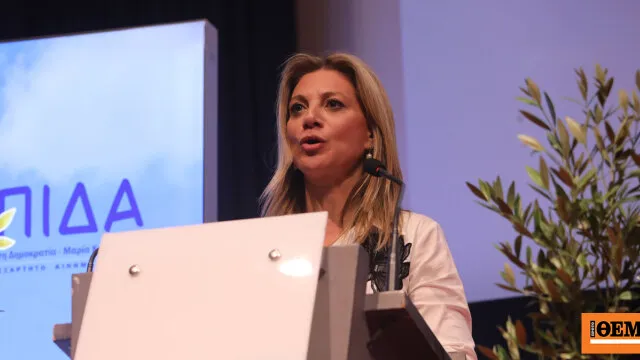 Η Καρυστιανού παρουσίασε το πρόγραμμα της Ελπίδας στη ΔΕΘ