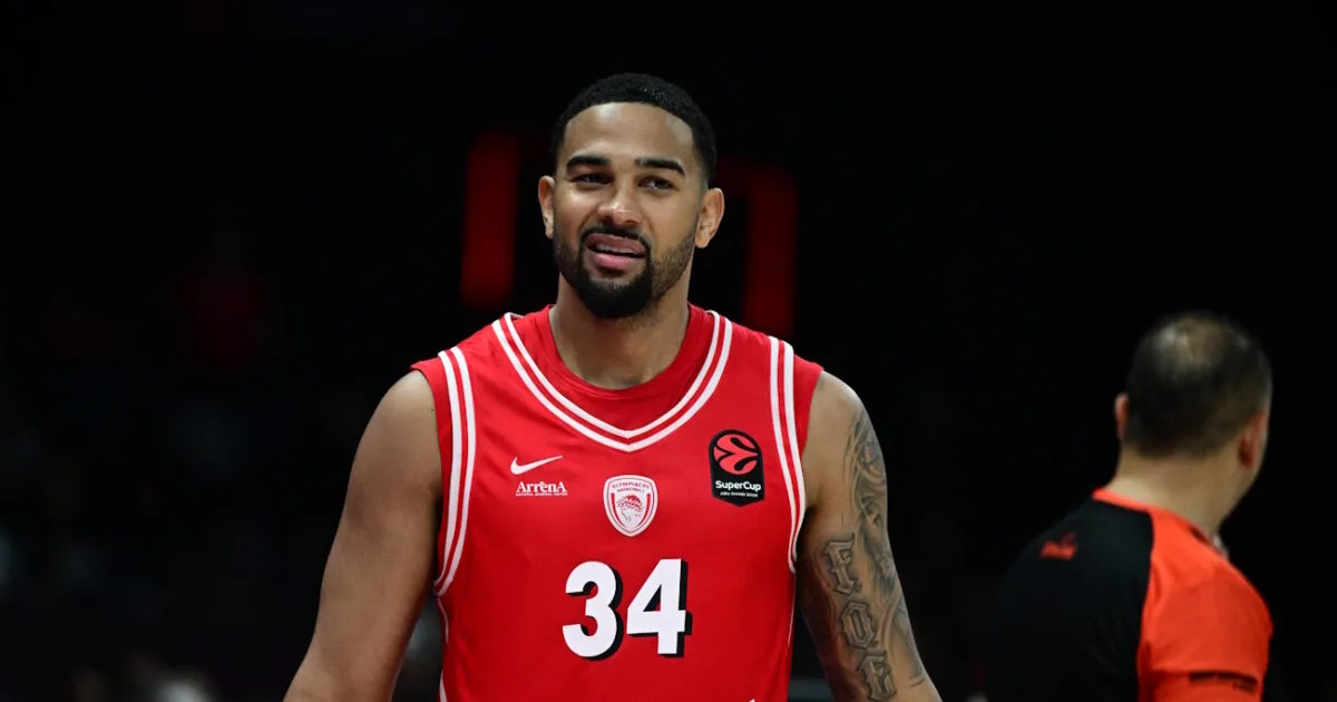 Παίκτες του Ολυμπιακού σε αγώνα Euroleague