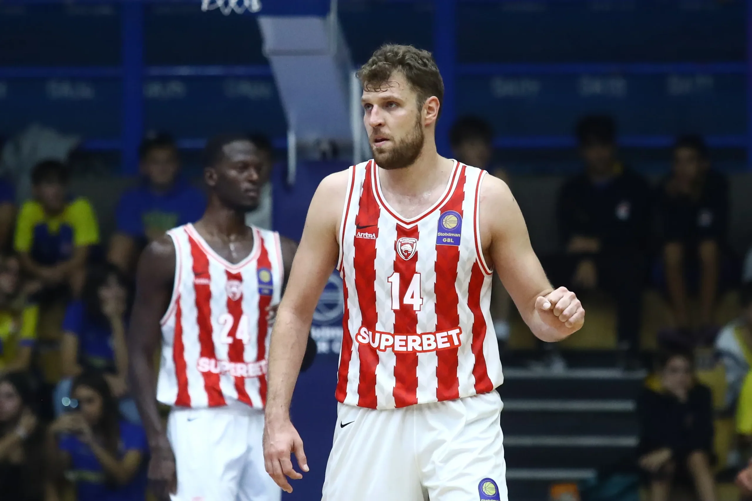 Ο Σακίλ Ο'Νιλ στη Zalgirio Arena πριν το Ζάλγκιρις-Ολυμπιακός
