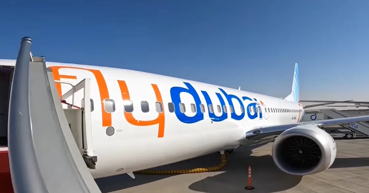 Αεροσκάφος Flydubai σε πτήση προς το Τελ Αβίβ
