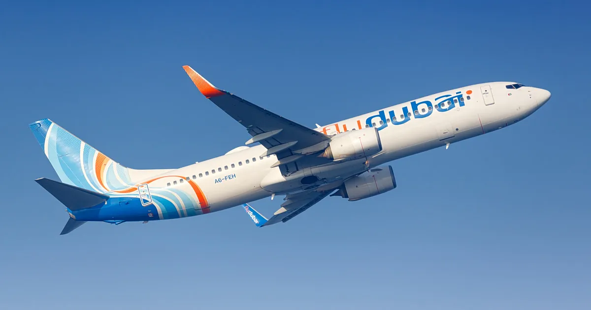 Αεροσκάφος Flydubai σε πτήση προς το Τελ Αβίβ