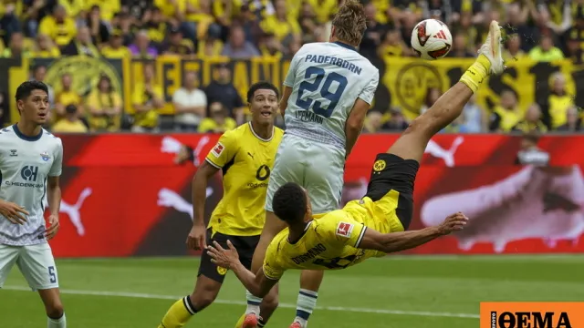 Παίκτες πανηγυρίζουν γκολ στη Bundesliga
