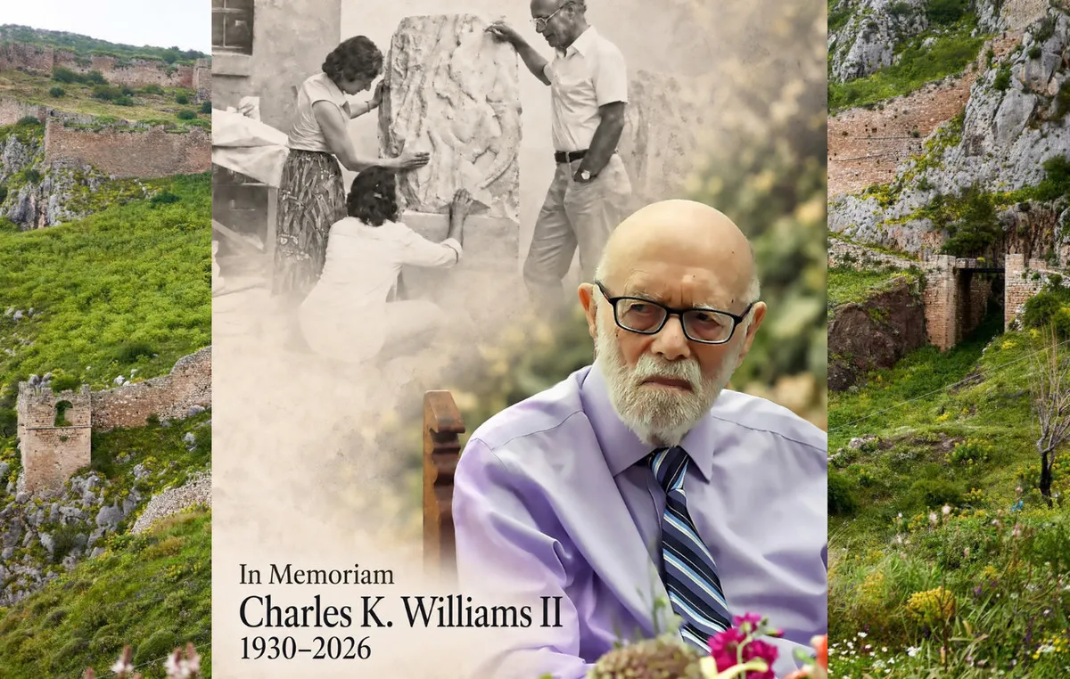 Ο αρχαιολόγος Charles Williams στις ανασκαφές της Κορίνθου