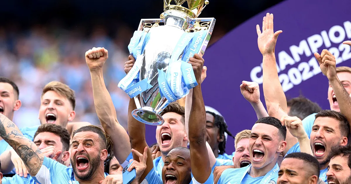 Παίκτες της Μάντσεστερ Σίτι σε αγώνα Premier League