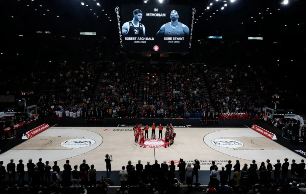 Το λογότυπο του Super Cup της Euroleague στο Άμπου Ντάμπι
