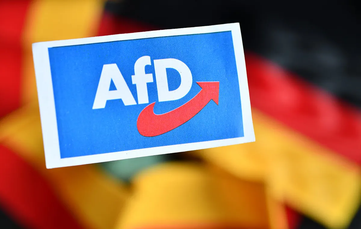 Σημαία AfD και σύμβολα γερμανικών εκλογών