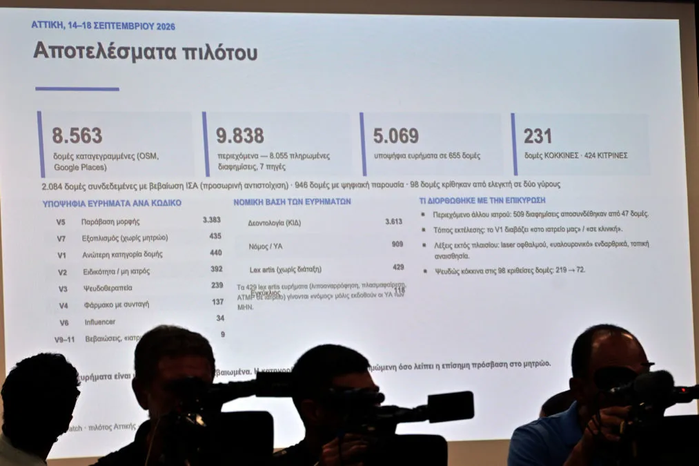 Γιατρός εξετάζει οθόνη με στοιχεία συστήματος τεχνητής νοημοσύνης MedWatch