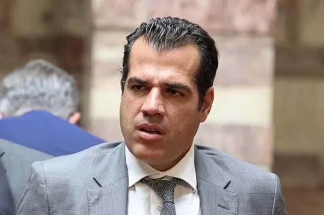 Ο υπουργός Θάνος Πλεύρης σε δηλώσεις για την υπόθεση Μαζωνάκη