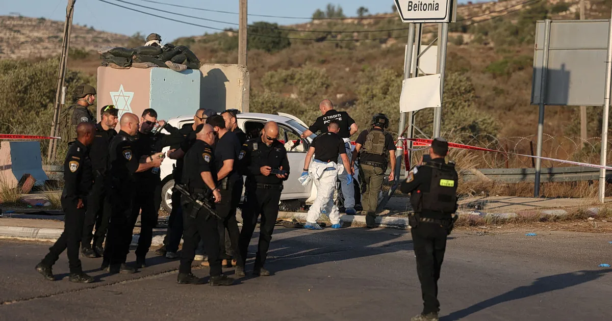 Σημείο ελέγχου στρατού στη Δυτική Όχθη κοντά στο Μπέιτ Χορόν