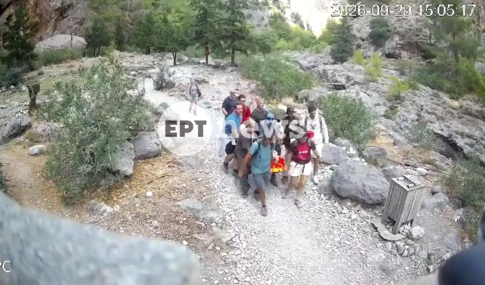 Επιχείρηση διάσωσης στο φαράγγι της Σαμαριάς