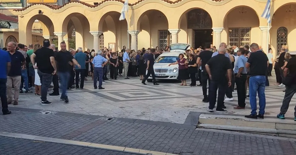 Κηδεία Μανούσου Φαρμάκη στον Ιερό Ναό Αγίου Χριστοφόρου Αγρινίου