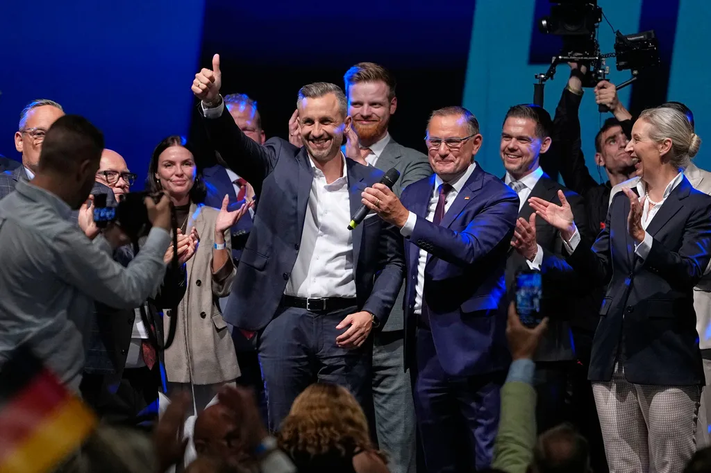 Η αρχηγός του AfD Άλις Βάιντελ σε δηλώσεις
