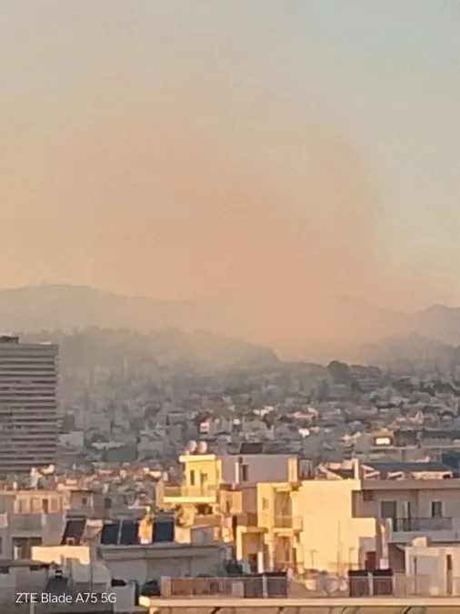 Πυροσβεστικό όχημα σε δασική έκταση στο Ψυχικό