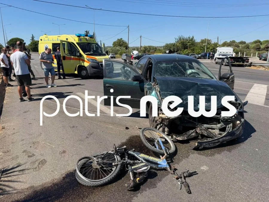 Τροχαίο δυστύχημα στη διασταύρωση Λαμπετίου στον Πύργο