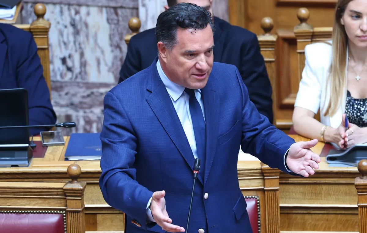 Ο Άδωνις Γεωργιάδης μιλά στη Βουλή για την υπόθεση Μαζωνάκη