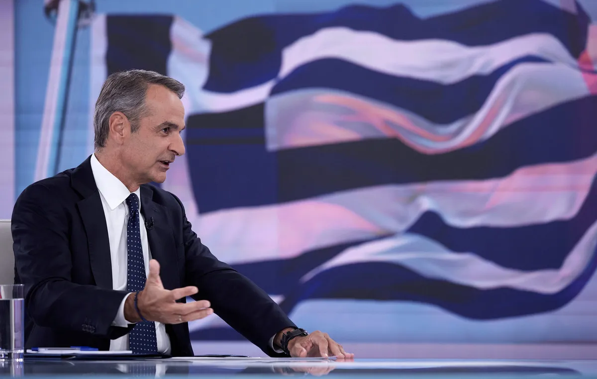 Ο Κυριάκος Μητσοτάκης σε συνέντευξη στο Bloomberg