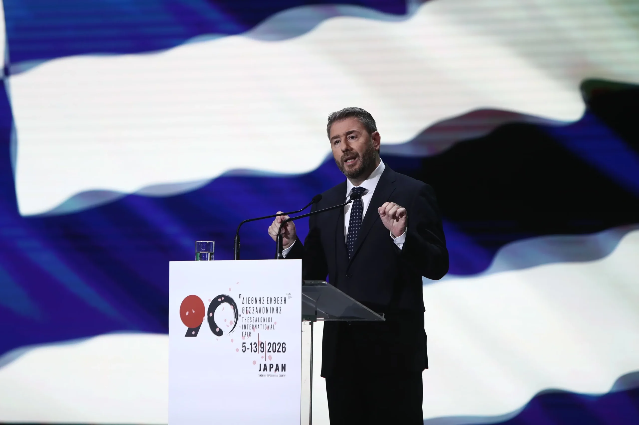 Ο Νίκος Ανδρουλάκης παρουσιάζει το πρόγραμμα ΠΑΣΟΚ στη ΔΕΘ