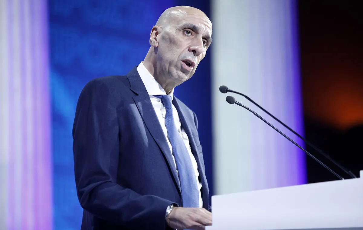 Ο Μητσοτάκης στο βήμα της ΔΕΘ