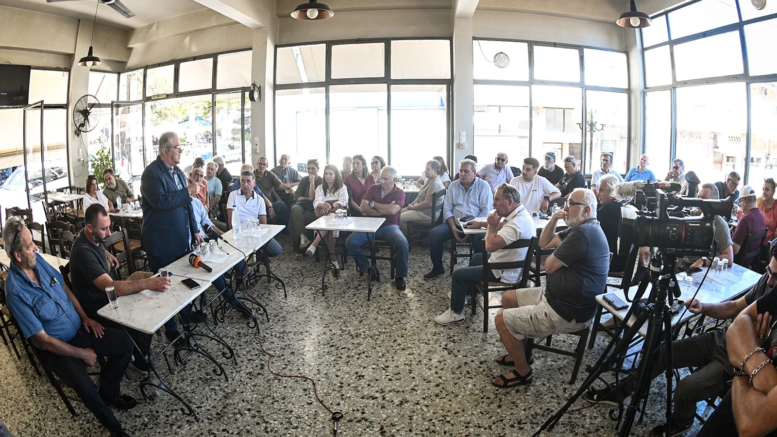 Ο Κουτσούμπας στην Αταλάντη στηρίζει τους αγρότες