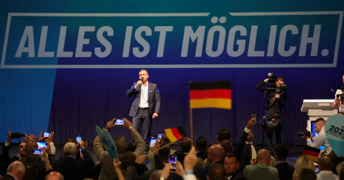 Σημαία AfD και σύμβολα γερμανικών εκλογών