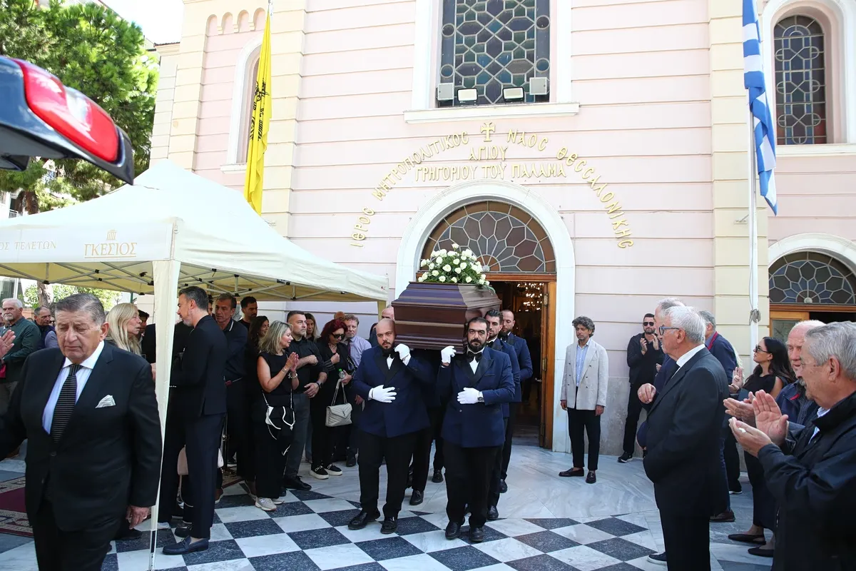 Κηδεία Σούλη Μαρκόπουλου στη Μητρόπολη Θεσσαλονίκης