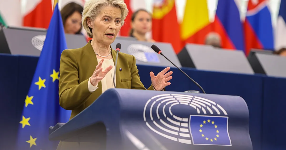 Ούρσουλα φον ντερ Λάιεν στο Ευρωπαϊκό Κοινοβούλιο