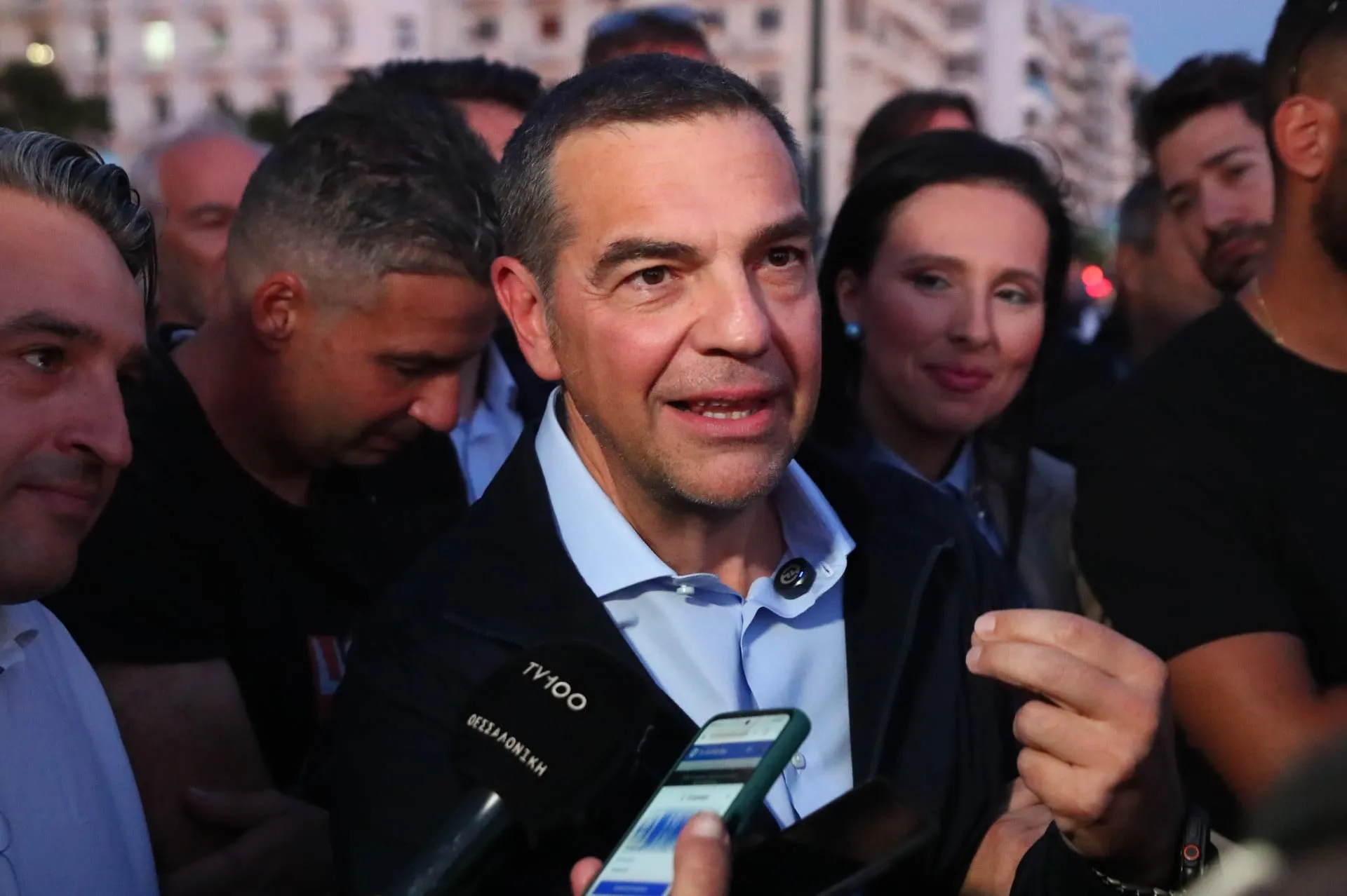 Αλέξης Τσίπρας σε συνάντηση με αλιείς στη Θεσσαλονίκη