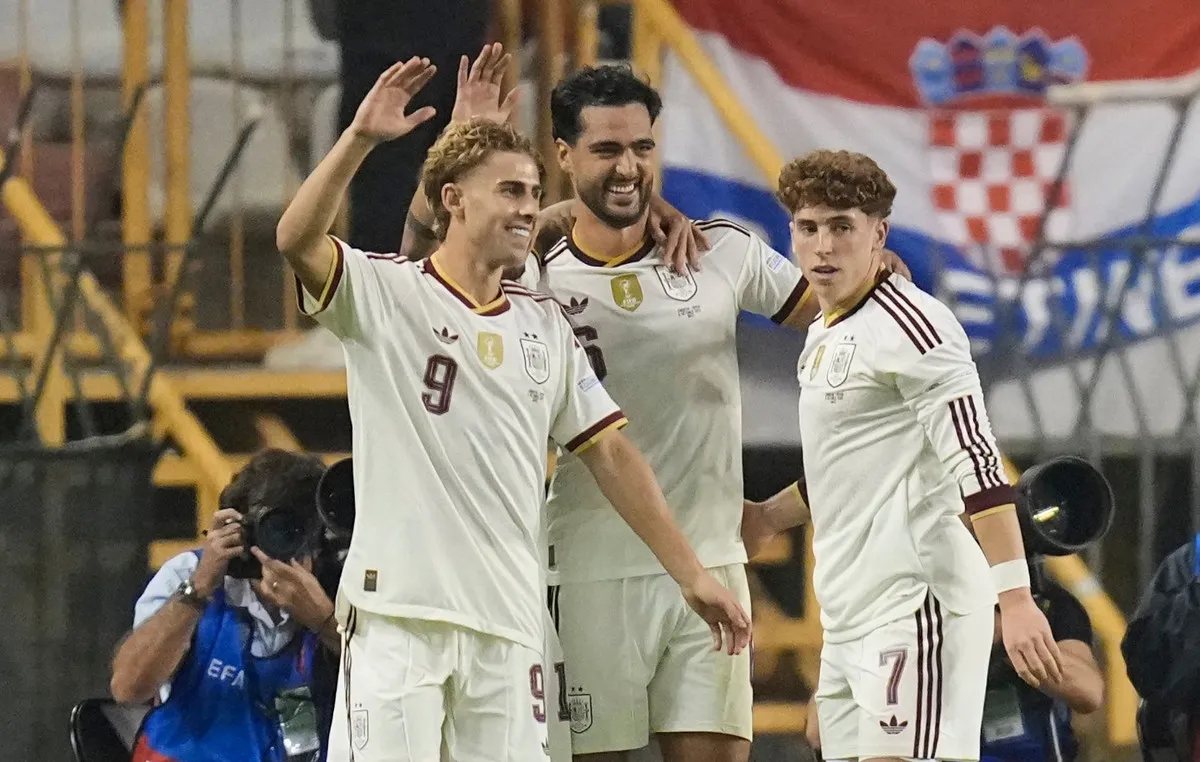 Χάρι Κέιν πανηγυρίζει γκολ στο Nations League