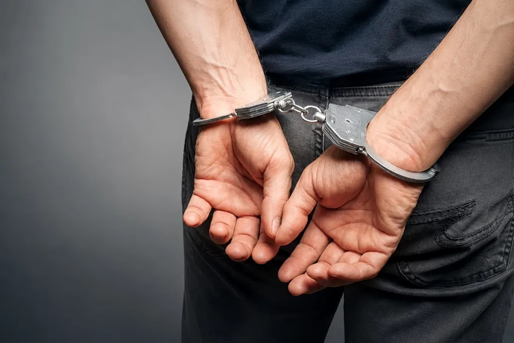Αστυνομικοί της ΕΛ.ΑΣ. σε επιχείρηση σύλληψης στο κέντρο της Αθήνας